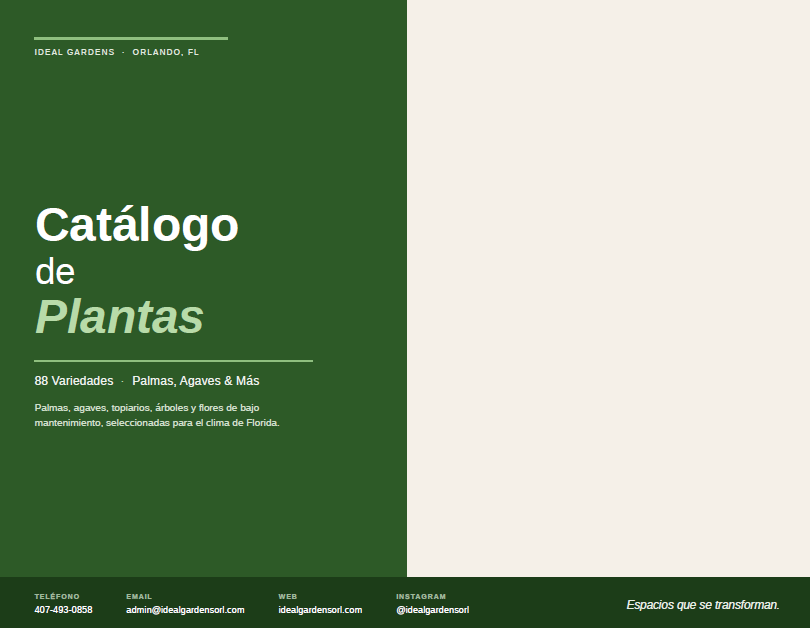 Catálogo de Plantas